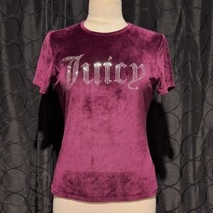 Juicy Couture Purple Velour T-Shirt
